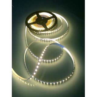 LED Leuchtstreifen 12V flexibel 8mm breit, 120 LED/m, kalt-wei (6500K).  Rolle 5m