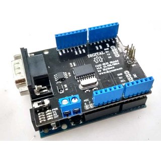 CAN-Bus Shield fr Arduino. MCP2515 / MCP2551, SPI Schnittstelle, D-Sub 9 Stecker