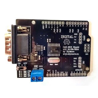 CAN-Bus Shield fr Arduino. MCP2515 / MCP2551, SPI Schnittstelle, D-Sub 9 Stecker