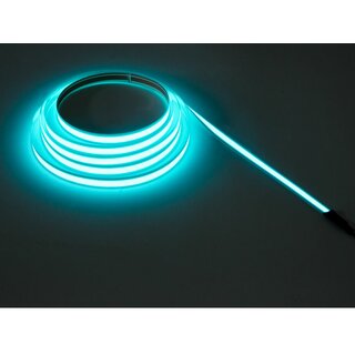 Elektrolumineszenz- Leuchtband, cyan,  2400x14mm, Leuchtflche 9mm, rckseitig selbstklebend