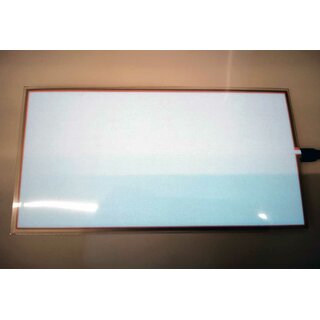 EL-Folie weiß, 100x200mm Leuchtfläche, 110x210mm Außenmaß