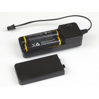 Batterie EL-Inverter für Leuchtfolien bis 100cm2, 2 Stück AA Batterien